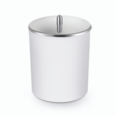 Lixeira Branca 5 Litros Com Tampa Inox - Ela Decora